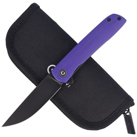 Nóż składany CIVIVI Bo Purple G10, Black Stonewashed Nitro-V by Brad Zinker (C20009B-5) Civivi by WE Knife