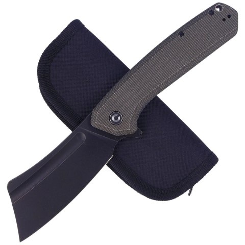 Nóż składany CIVIVI Bullmastiff Dark Green Micarta, Black Stonewashed (C2006F) Civivi by WE Knife