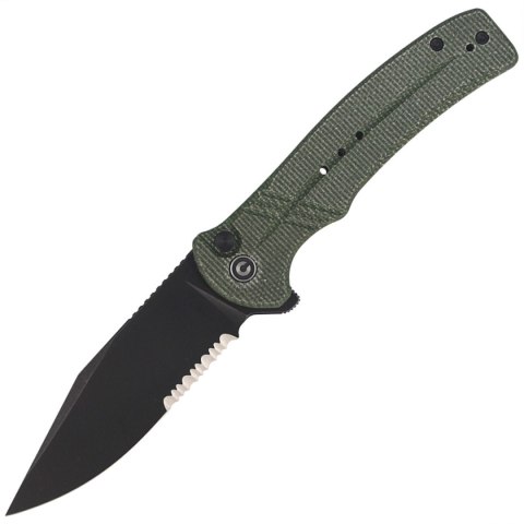 Nóż składany CIVIVI Cogent Green Micarta, Black Stonewashed (C20038E-4) Civivi by WE Knife