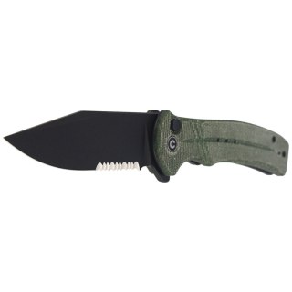Nóż składany CIVIVI Cogent Green Micarta, Black Stonewashed (C20038E-4) Civivi by WE Knife