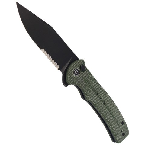 Nóż składany CIVIVI Cogent Green Micarta, Black Stonewashed (C20038E-4) Civivi by WE Knife