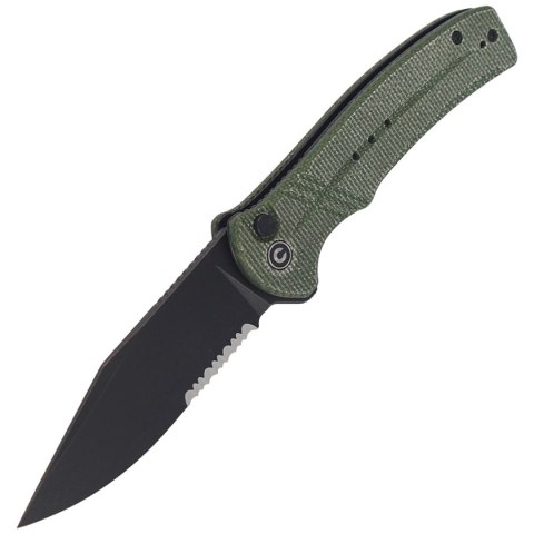 Nóż składany CIVIVI Cogent Green Micarta, Black Stonewashed (C20038E-4) Civivi by WE Knife