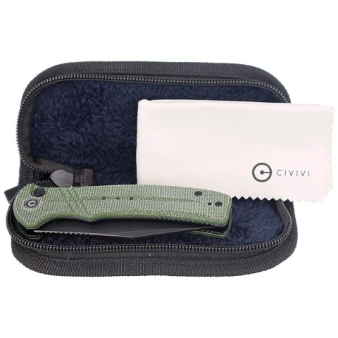 Nóż składany CIVIVI Cogent Green Micarta, Black Stonewashed (C20038E-4) Civivi by WE Knife