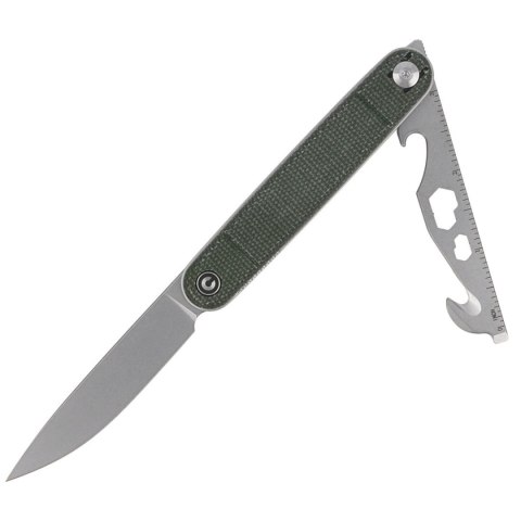Nóż składany CIVIVI Crit with Multi-Tool Green Micarta, Stonewashed (C20014F-3) Civivi by WE Knife