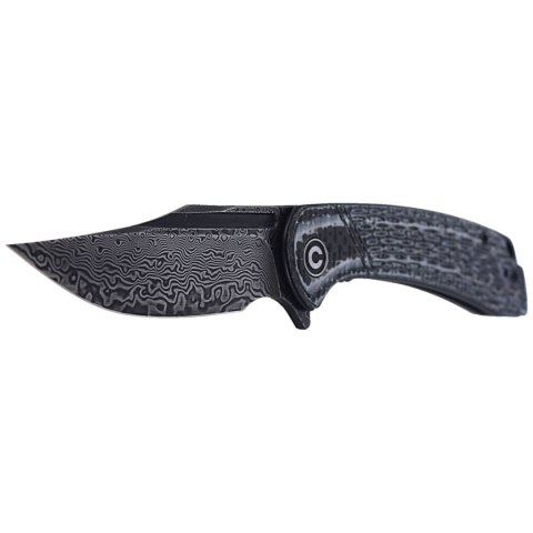 Nóż składany CIVIVI Dogma White G10 / Carbon Fiber, Black Damascus (C2014DS-1) Civivi by WE Knife
