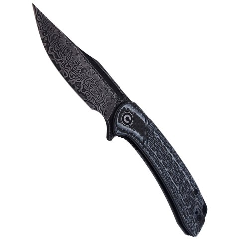 Nóż składany CIVIVI Dogma White G10 / Carbon Fiber, Black Damascus (C2014DS-1) Civivi by WE Knife