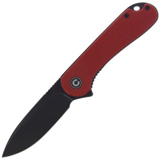 Nóż składany CIVIVI Elementum Flipper Burgundy G10, Black Stonewashed (C907A-1) Civivi by WE Knife