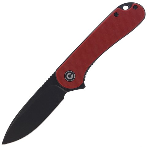 Nóż składany CIVIVI Elementum Flipper Burgundy G10, Black Stonewashed (C907A-1) Civivi by WE Knife