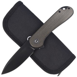 Nóż składany CIVIVI Elementum Flipper Green Micarta, Black Stonewashed (C907Z) Civivi by WE Knife