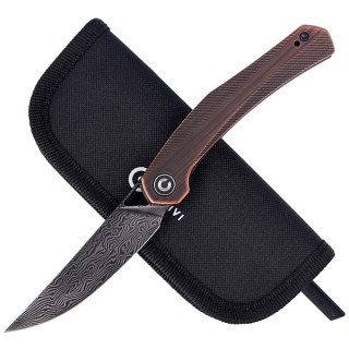 Nóż składany CIVIVI Lazar Black Copper, Black Damascus by Elijah Isham (C20013-DS1) Civivi by WE Knife