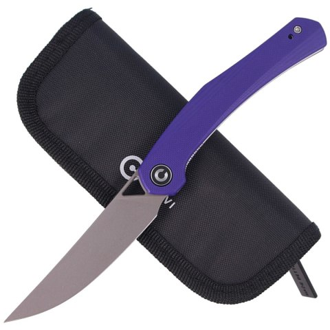 Nóż składany CIVIVI Lazar Purple G10, Gray Stonewashed by Elijah Isham (C20013-2) Civivi by WE Knife