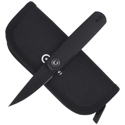 Nóż składany CIVIVI Lumi Black G10, Black Stonewashed by Justin Lundquist (C20024-4) Civivi by WE Knife