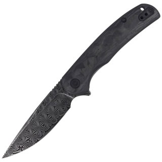 Nóż składany CIVIVI NOx Black Marble Carbon Fiber / Gray Steel, Black Damascus (C2110DS-1) Civivi by WE Knife