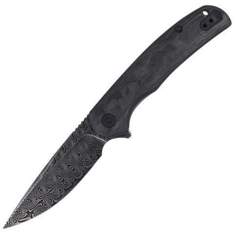 Nóż składany CIVIVI NOx Black Marble Carbon Fiber / Gray Steel, Black Damascus (C2110DS-1) Civivi by WE Knife