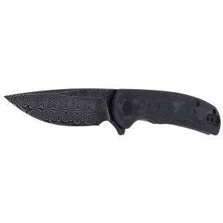 Nóż składany CIVIVI NOx Black Marble Carbon Fiber / Gray Steel, Black Damascus (C2110DS-1) Civivi by WE Knife