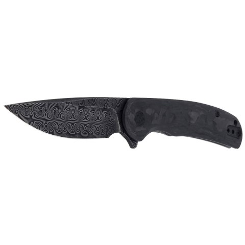Nóż składany CIVIVI NOx Black Marble Carbon Fiber / Gray Steel, Black Damascus (C2110DS-1) Civivi by WE Knife