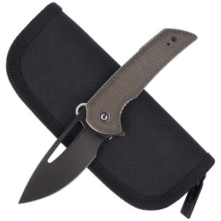 Nóż składany CIVIVI Odium Dark Green Micarta, Black Stonewashed (C2010G) Civivi by WE Knife