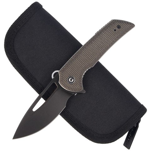 Nóż składany CIVIVI Odium Dark Green Micarta, Black Stonewashed (C2010G) Civivi by WE Knife