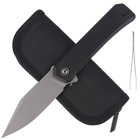 Nóż składany CIVIVI Relic Black G10, Gray Stonewashed Nitro-V (C20077B-1) Civivi by WE Knife