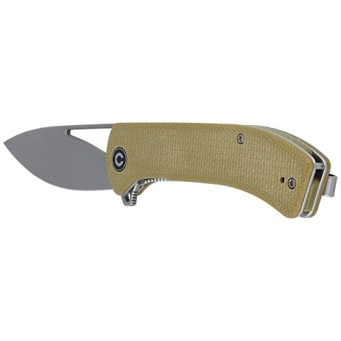 Nóż składany CIVIVI Riffle Olive Micarta, Gray Stonewashed (C2024B) Civivi by WE Knife
