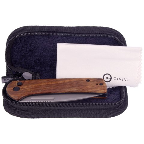Nóż składany Civivi Conspirator Cuibourtia Wood, Gray Stonewashed (C21006-3) Civivi by WE Knife