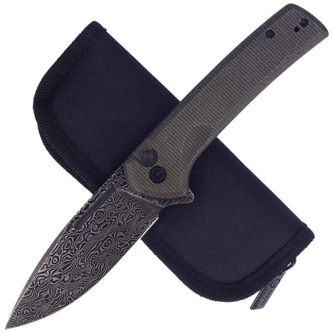 Nóż składany Civivi Conspirator Dark Green Micarta, Damascus (C21006-DS1) Civivi by WE Knife