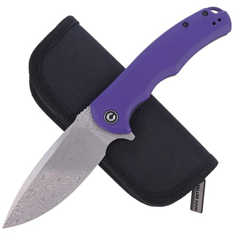 Nóż składany Civivi Praxis Purple G10, Damascus (C803DS-2) Civivi by WE Knife