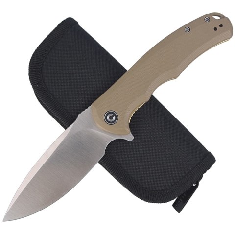 Nóż składany Civivi Praxis Tan G10, Satin 9Cr18MoV (C803B) Civivi by WE Knife