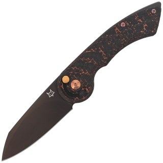 Nóż składany FOX Radius Carbon Fiber/Copper, Black PVD M390 by Denis Simonutti (FX-550 CFB) FOX