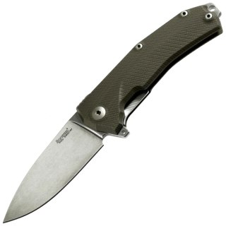 Nóż składany LionSteel KUR Green G10, Stonewashed Sleipner by Molletta (KUR GR) LionSteel