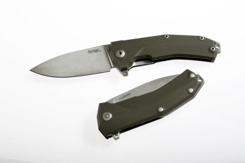 Nóż składany LionSteel KUR Green G10, Stonewashed Sleipner by Molletta (KUR GR) LionSteel