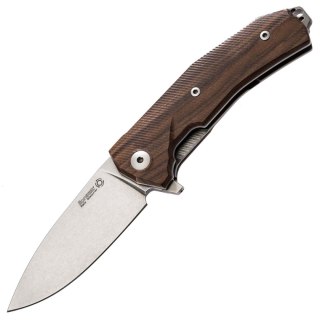 Nóż składany LionSteel KUR Santos Wood, Stonewashed Sleipner by Molletta (KUR ST) LionSteel