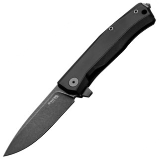 Nóż składany LionSteel Myto Black Aluminium, PVD/Stonewashed M390 by Molletta (MT01A BB) LionSteel