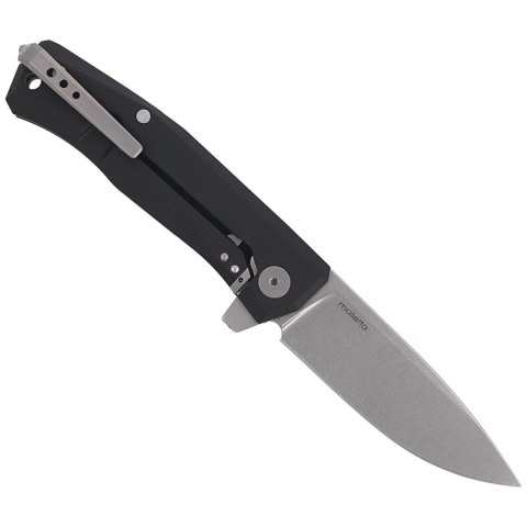 Nóż składany LionSteel Myto Black Aluminium, Stonewashed M390 by Molletta (MT01A BS) LionSteel