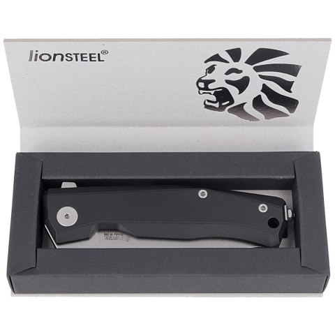 Nóż składany LionSteel Myto Black Aluminium, Stonewashed M390 by Molletta (MT01A BS) LionSteel