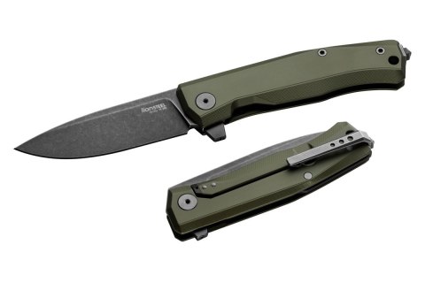 Nóż składany LionSteel Myto Green Aluminium, PVD/Stonewashed M390 by Molletta (MT01A GB) LionSteel