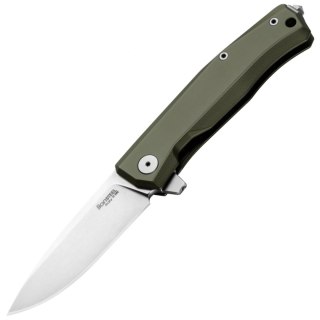Nóż składany LionSteel Myto Green Aluminium, StoneWashed M390 by Molletta (MT01A GS) LionSteel