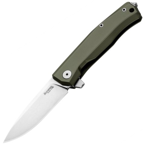 Nóż składany LionSteel Myto Green Aluminium, StoneWashed M390 by Molletta (MT01A GS) LionSteel