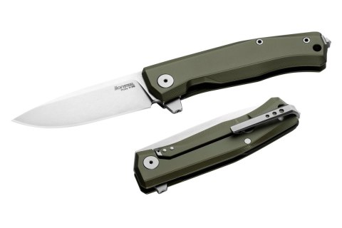 Nóż składany LionSteel Myto Green Aluminium, StoneWashed M390 by Molletta (MT01A GS) LionSteel