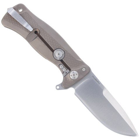 Nóż składany LionSteel SR11 Bronze Titanium, Satin Sleipner by Molletta (SR11 B) LionSteel