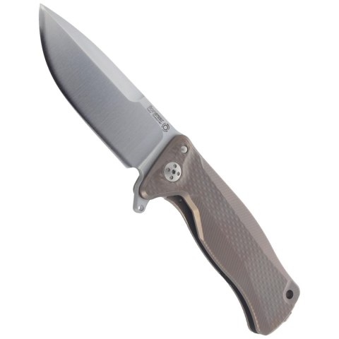 Nóż składany LionSteel SR11 Bronze Titanium, Satin Sleipner by Molletta (SR11 B) LionSteel