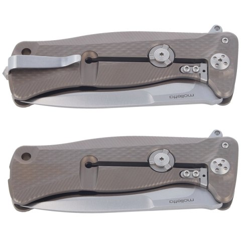 Nóż składany LionSteel SR11 Bronze Titanium, Satin Sleipner by Molletta (SR11 B) LionSteel