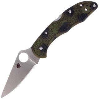 Nóż składany Spyderco Delica 4 FRN Zome Green, Plain VG-10 (C11ZFPGR) Spyderco Inc.