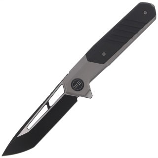 Nóż składany WE Knife Arsenal Gray Titanium / Black G10, Black Stonewashed / Satin by Ostp Hel (WE20073-3) WE Knife