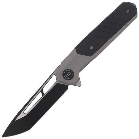 Nóż składany WE Knife Arsenal Gray Titanium / Black G10, Black Stonewashed / Satin by Ostp Hel (WE20073-3) WE Knife