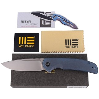 Nóż składany WE Knife Beacon Blue Titanium, Silver Bead Blasted (WE20061B-2) WE Knife