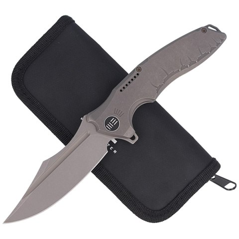 Nóż składany WE Knife Chimera Gray Titanium, Bead Blast, Stonewashed CPM S35VN (814B) WE Knife