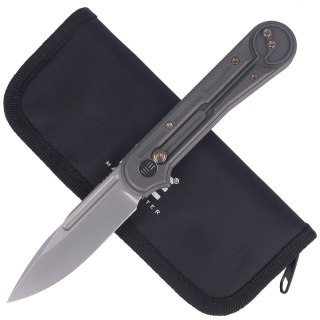 Nóż składany WE Knife Double Helix Gray Titanium, Satin CPM S35VN (815F) WE Knife