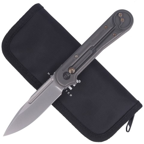 Nóż składany WE Knife Double Helix Gray Titanium, Satin CPM S35VN (815F) WE Knife