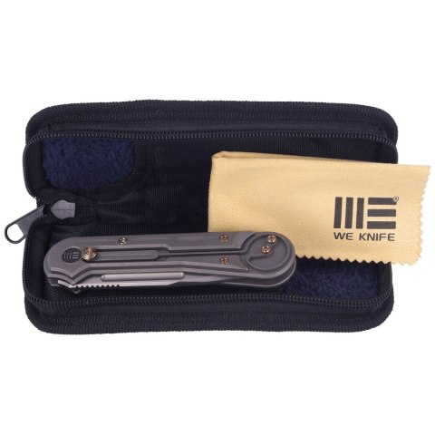 Nóż składany WE Knife Double Helix Gray Titanium, Satin CPM S35VN (815F) WE Knife